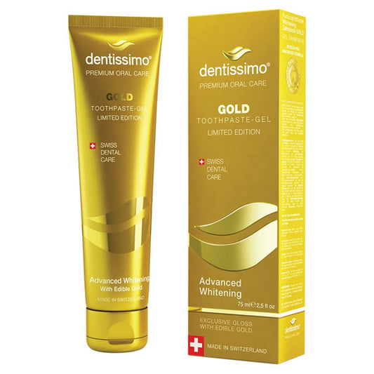 Dantų pasta DENTISSIMO Advanced whitening Gold, 75 ml